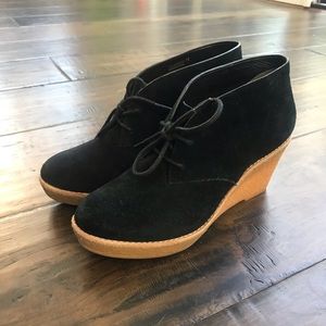 Cole Haan black suade boots - like new